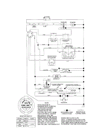 Schematic Diagram-Tractor parts for Craftsman Front-Engine Lawn Tractor 917286050 from AppliancePartsPros.com