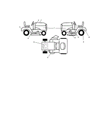Decals parts for Craftsman Front-Engine Lawn Tractor 917286120 from AppliancePartsPros.com