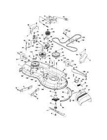 Mower Deck parts for Craftsman Front-Engine Lawn Tractor 917286130 from AppliancePartsPros.com