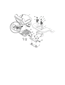 Seat parts for Craftsman Front-Engine Lawn Tractor 917286140 from AppliancePartsPros.com