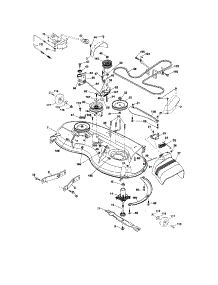 Mower Deck parts for Craftsman Front-Engine Lawn Tractor 917286140 from AppliancePartsPros.com