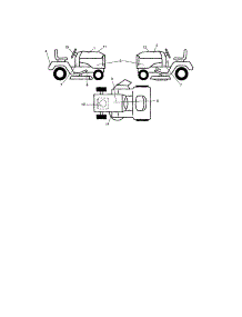 Decals parts for Craftsman Front-Engine Lawn Tractor 917286260 from AppliancePartsPros.com