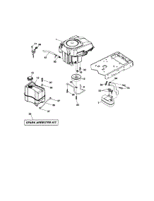 Engine parts for Craftsman Front-Engine Lawn Tractor 917286340 from AppliancePartsPros.com