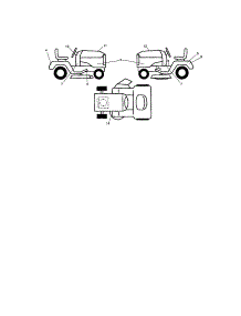 Decals parts for Craftsman Front-Engine Lawn Tractor 917286340 from AppliancePartsPros.com