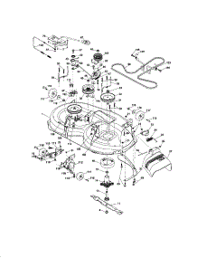 Mower Deck parts for Craftsman Front-Engine Lawn Tractor 917286380 from AppliancePartsPros.com