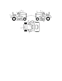 Decals parts for Craftsman Front-Engine Lawn Tractor 917286450 from AppliancePartsPros.com