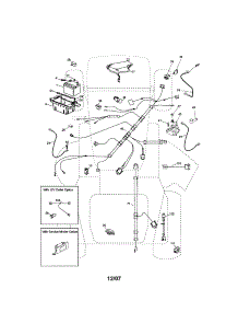 Electrical parts for Craftsman Front-Engine Lawn Tractor 917286460 from AppliancePartsPros.com