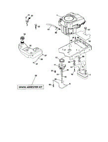 Engine parts for Craftsman Front-Engine Lawn Tractor 917286460 from AppliancePartsPros.com
