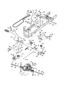 Drive parts for Husqvarna Front-Engine Lawn Tractor 917286560 from AppliancePartsPros.com