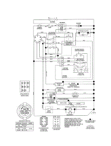 Schematic Diagram parts for Husqvarna Front-Engine Lawn Tractor 917286560 from AppliancePartsPros.com