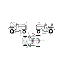 Decals parts for Craftsman Front-Engine Lawn Tractor 917286710 from AppliancePartsPros.com