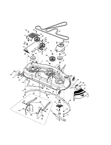 Mower Deck parts for Craftsman Front-Engine Lawn Tractor 917286900 from AppliancePartsPros.com