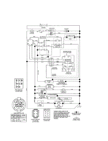Schematic Diagram-Tractor parts for Craftsman Front-Engine Lawn Tractor 917286900 from AppliancePartsPros.com