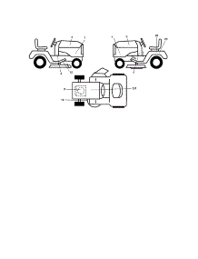 Decals parts for Craftsman Front-Engine Lawn Tractor 917287010 from AppliancePartsPros.com