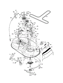 Mower Deck parts for Craftsman Front-Engine Lawn Tractor 917287010 from AppliancePartsPros.com
