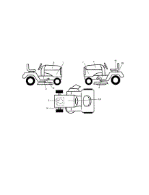 Decals parts for Craftsman Front-Engine Lawn Tractor 917287011 from AppliancePartsPros.com