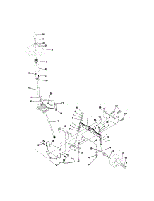 Steering parts for Craftsman Front-Engine Lawn Tractor 917287012 from AppliancePartsPros.com