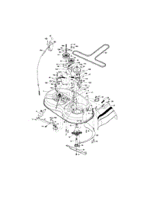 Mower Deck parts for Craftsman Front-Engine Lawn Tractor 917287012 from AppliancePartsPros.com