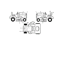 Decals parts for Craftsman Front-Engine Lawn Tractor 917287013 from AppliancePartsPros.com