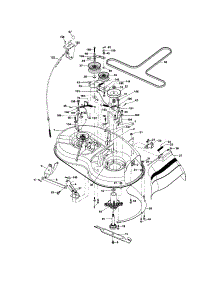 Mower Deck parts for Craftsman Front-Engine Lawn Tractor 917287013 from AppliancePartsPros.com