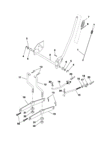 Lift parts for Craftsman Front-Engine Lawn Tractor 917287013 from AppliancePartsPros.com