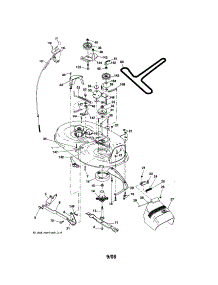 Mower Deck parts for Craftsman Front-Engine Lawn Tractor 917287031 from AppliancePartsPros.com