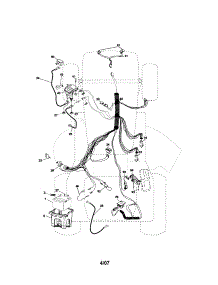 Electrical parts for Craftsman Front-Engine Lawn Tractor 917287051 from AppliancePartsPros.com