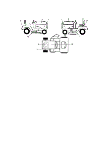 Decals parts for Craftsman Front-Engine Lawn Tractor 917287052 from AppliancePartsPros.com