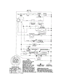 Schematic Diagram-Tractor parts for Craftsman Front-Engine Lawn Tractor 917287052 from AppliancePartsPros.com