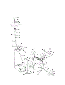 Steering Assembly parts for Craftsman Front-Engine Lawn Tractor 917287054 from AppliancePartsPros.com