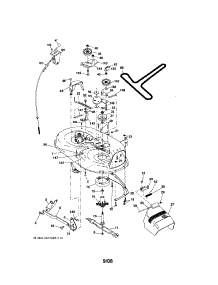 Mower Deck parts for Craftsman Front-Engine Lawn Tractor 917287054 from AppliancePartsPros.com