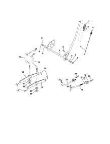 Lift Assembly parts for Craftsman Front-Engine Lawn Tractor 917287054 from AppliancePartsPros.com