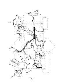 Electrical parts for Craftsman Front-Engine Lawn Tractor 917287070 from AppliancePartsPros.com