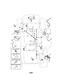 Electrical parts for Craftsman Front-Engine Lawn Tractor 917287072 from AppliancePartsPros.com