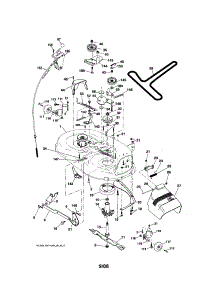 Mower Deck parts for Craftsman Front-Engine Lawn Tractor 917287073 from AppliancePartsPros.com