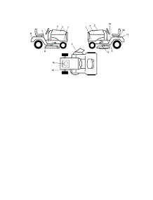 Decals parts for Craftsman Front-Engine Lawn Tractor 917287080 from AppliancePartsPros.com