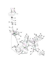 Steering parts for Craftsman Front-Engine Lawn Tractor 917287081 from AppliancePartsPros.com
