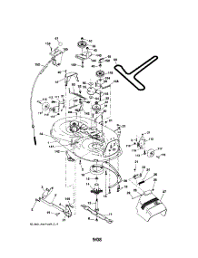 Mower Deck parts for Craftsman Front-Engine Lawn Tractor 917287081 from AppliancePartsPros.com