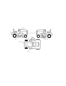 Decals parts for Craftsman Front-Engine Lawn Tractor 917287110 from AppliancePartsPros.com