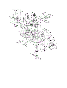 Mower Deck parts for Craftsman Front-Engine Lawn Tractor 917287110 from AppliancePartsPros.com