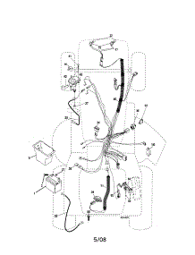Electrical parts for Craftsman Front-Engine Lawn Tractor 917287120 from AppliancePartsPros.com