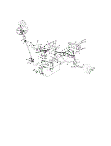 Steering Assembly parts for Craftsman Front-Engine Lawn Tractor 917287121 from AppliancePartsPros.com