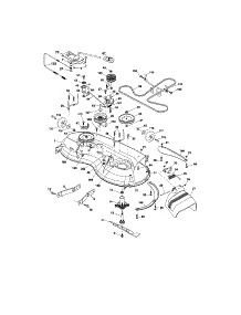 Mower Deck parts for Craftsman Front-Engine Lawn Tractor 917287130 from AppliancePartsPros.com