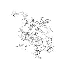 Mower Deck parts for Craftsman Front-Engine Lawn Tractor 917287131 from AppliancePartsPros.com