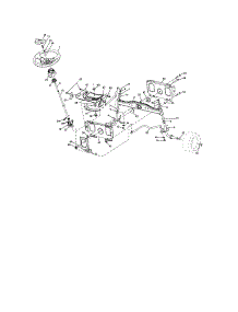 Steering parts for Craftsman Front-Engine Lawn Tractor 917287132 from AppliancePartsPros.com