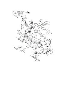 Mower Deck parts for Craftsman Front-Engine Lawn Tractor 917287140 from AppliancePartsPros.com