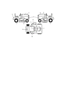 Decals parts for Craftsman Front-Engine Lawn Tractor 917287141 from AppliancePartsPros.com