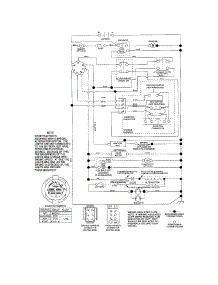 Schematic Diagram-Tractor parts for Craftsman Front-Engine Lawn Tractor 917287141 from AppliancePartsPros.com