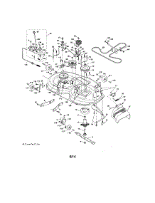 Mower Deck parts for Craftsman Front-Engine Lawn Tractor 917287210 from AppliancePartsPros.com