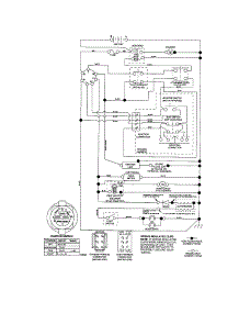 Schematic Diagram - Tractor parts for Craftsman Front-Engine Lawn Tractor 917287210 from AppliancePartsPros.com